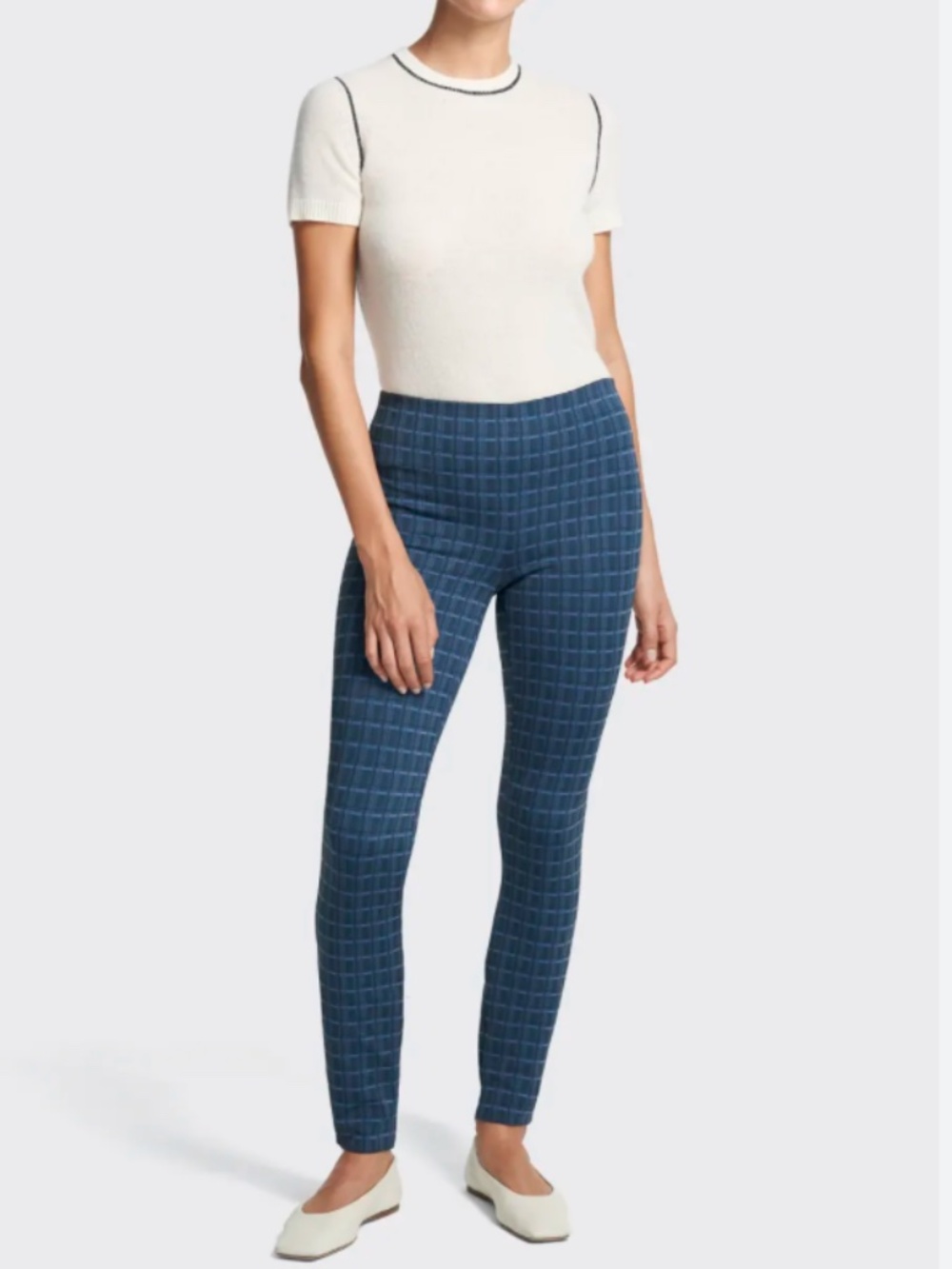 Theory Grid Scuba Pants/Leggings | Size L